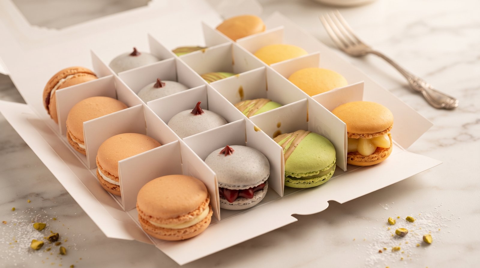 Coffret sucré réalisé par Patisselle